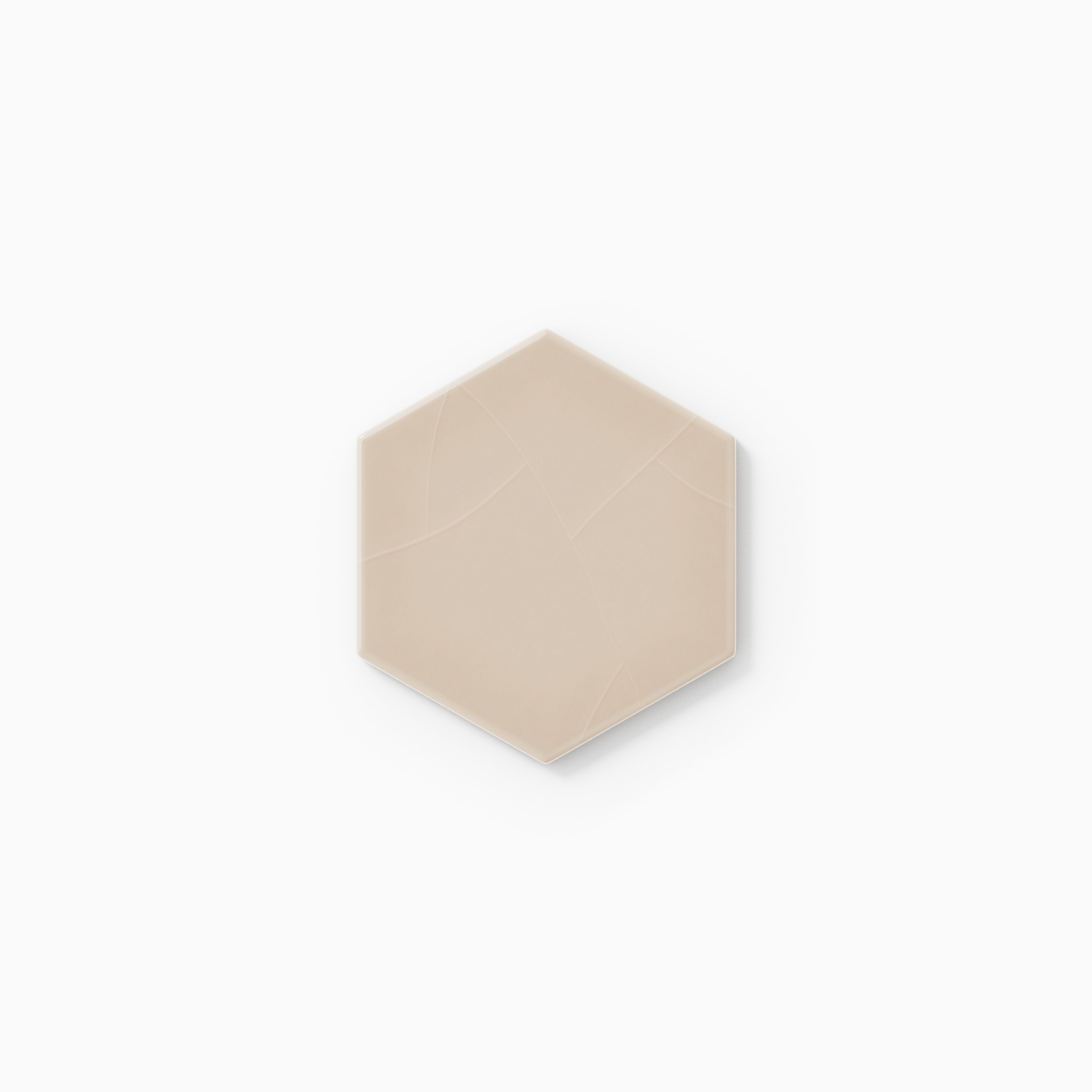 4" Hexagon Original Ceramic Tile in Sweet Pea Gloss