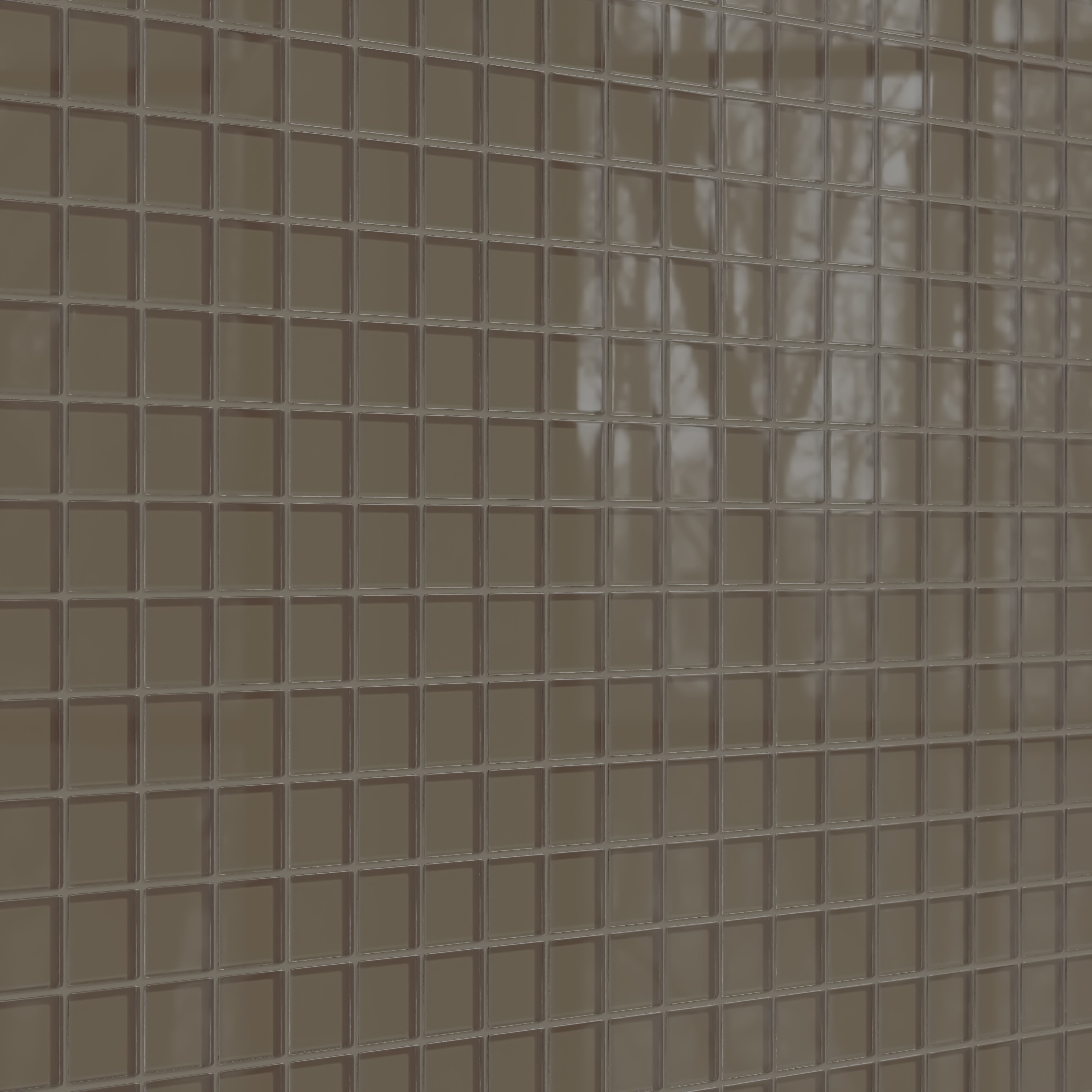 2x2 Straight Set Sheeted Glass Mosaic Tile in Albatross Gloss