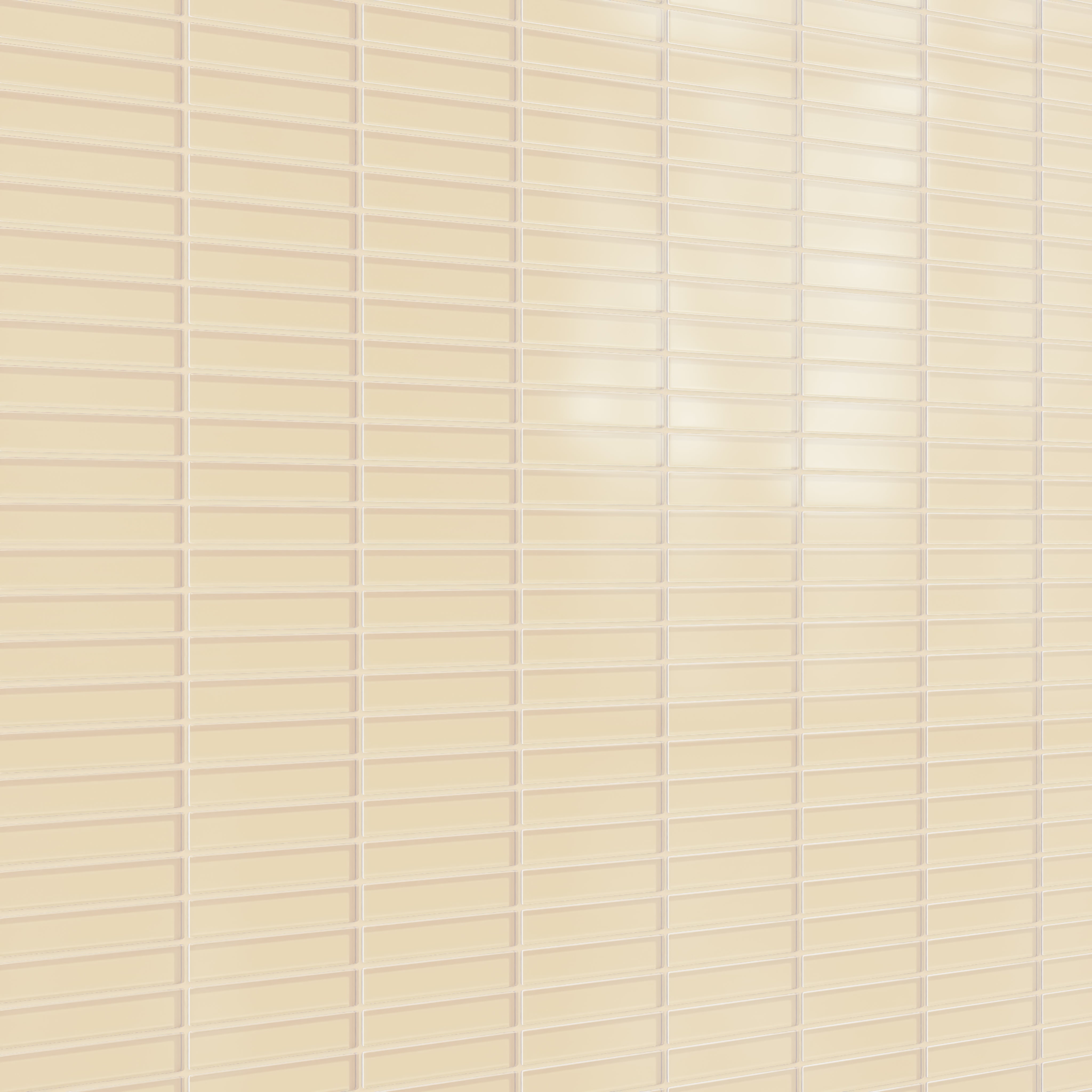1x6 Straight Set Sheeted Glass Mosaic Tile in Chickadee Matte