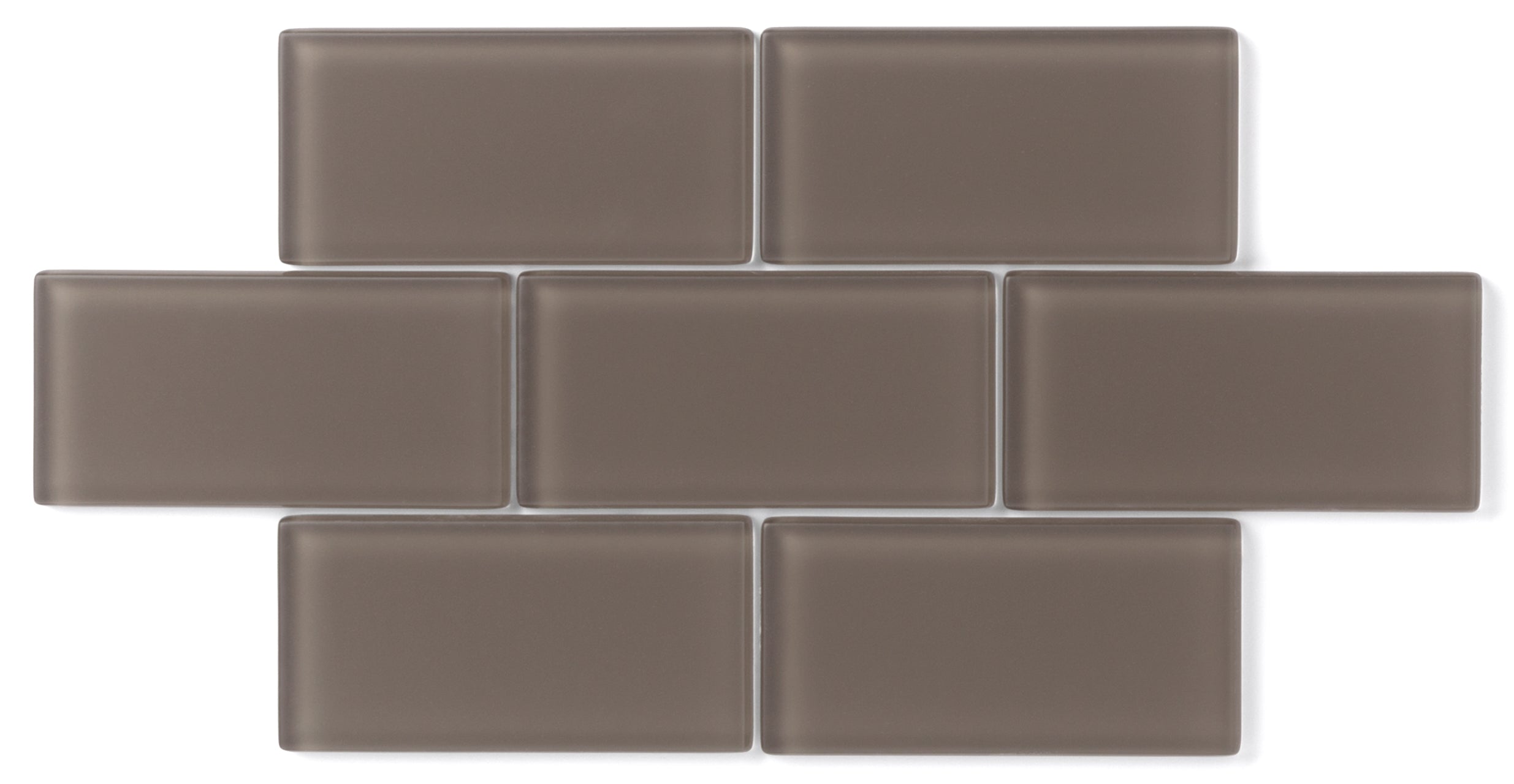 1x4 Herringbone Sheeted Glass Mosaic Tile in Albatross Matte