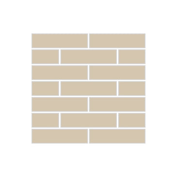 1x4 Half Offset Sheeted Original Ceramic Mosaic Tile in Dolomite Gloss