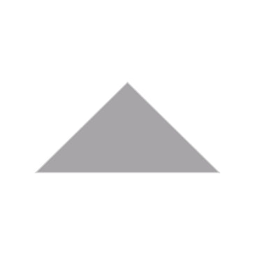 6" Triangle Original Ceramic Tile in Thistle Matte