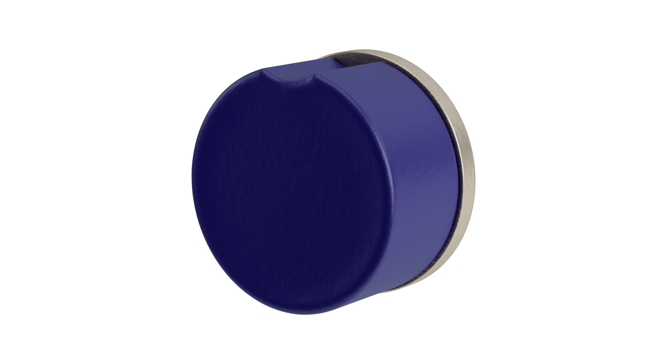 Foundry One Handle Wall Mount Diverter/Volume Control Shower Trim with Groove Ceramic Knob Handle in Satin Nickel