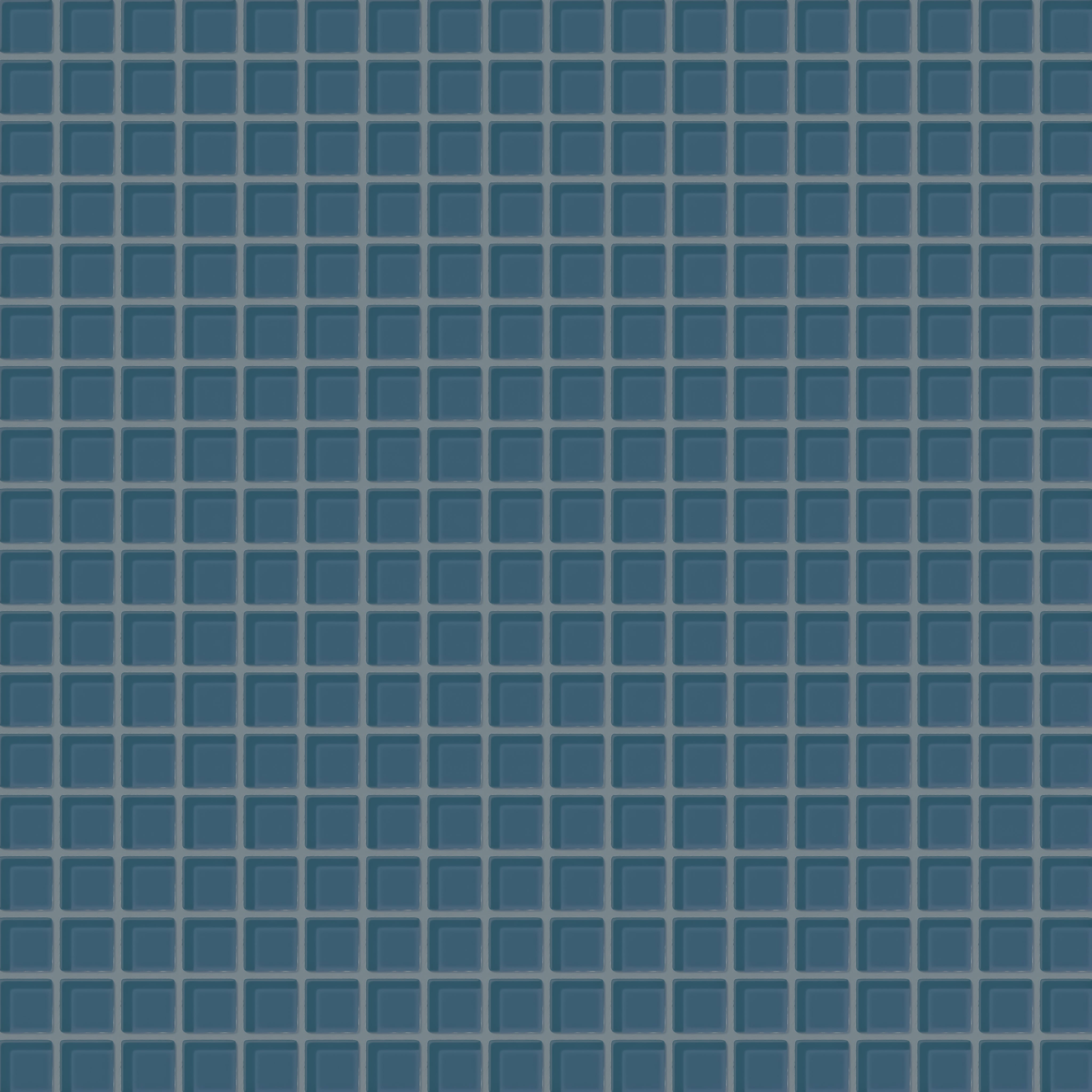 1x1 Straight Set Sheeted Glass Mosaic Tile in Blue Jay Gloss