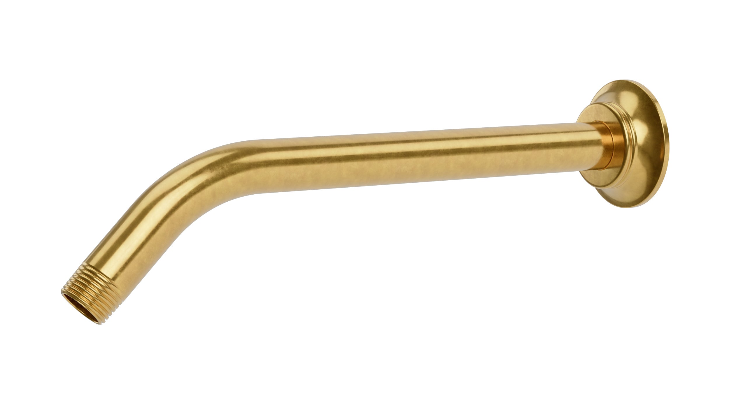 Emerson 45-Degree 12" Shower Arm with Flange in French Brass