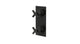 Flatiron Two Handle Wall Mount Shower Trim with Linear Cross Handles in Blackened Nickel