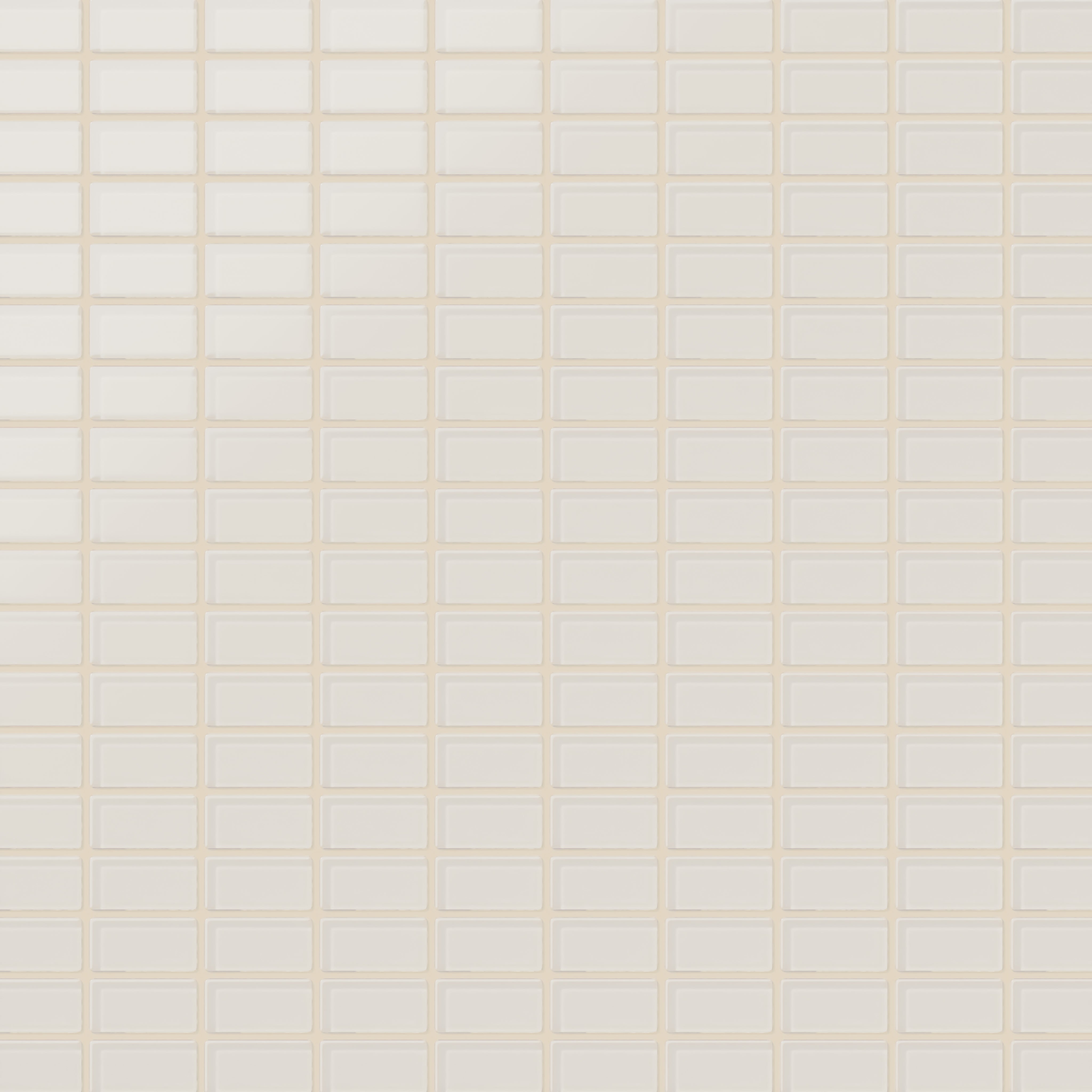 1x2 Straight Set Sheeted Glass Mosaic Tile in Dove Matte