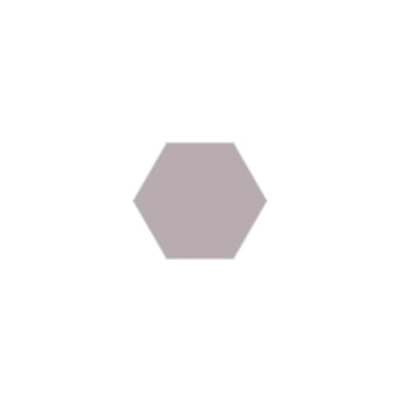 4" Hexagon Original Ceramic Tile in Dust Storm Matte