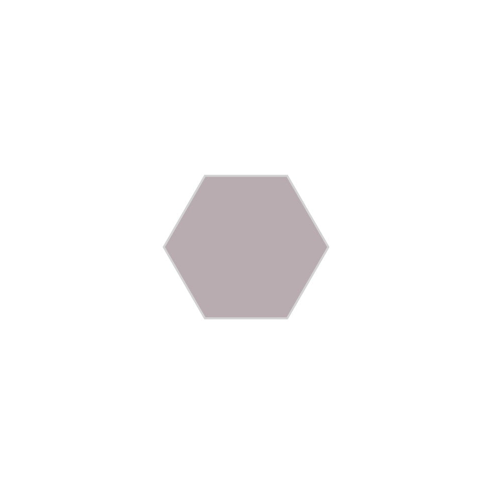 4" Hexagon Original Ceramic Tile in Dust Storm Matte
