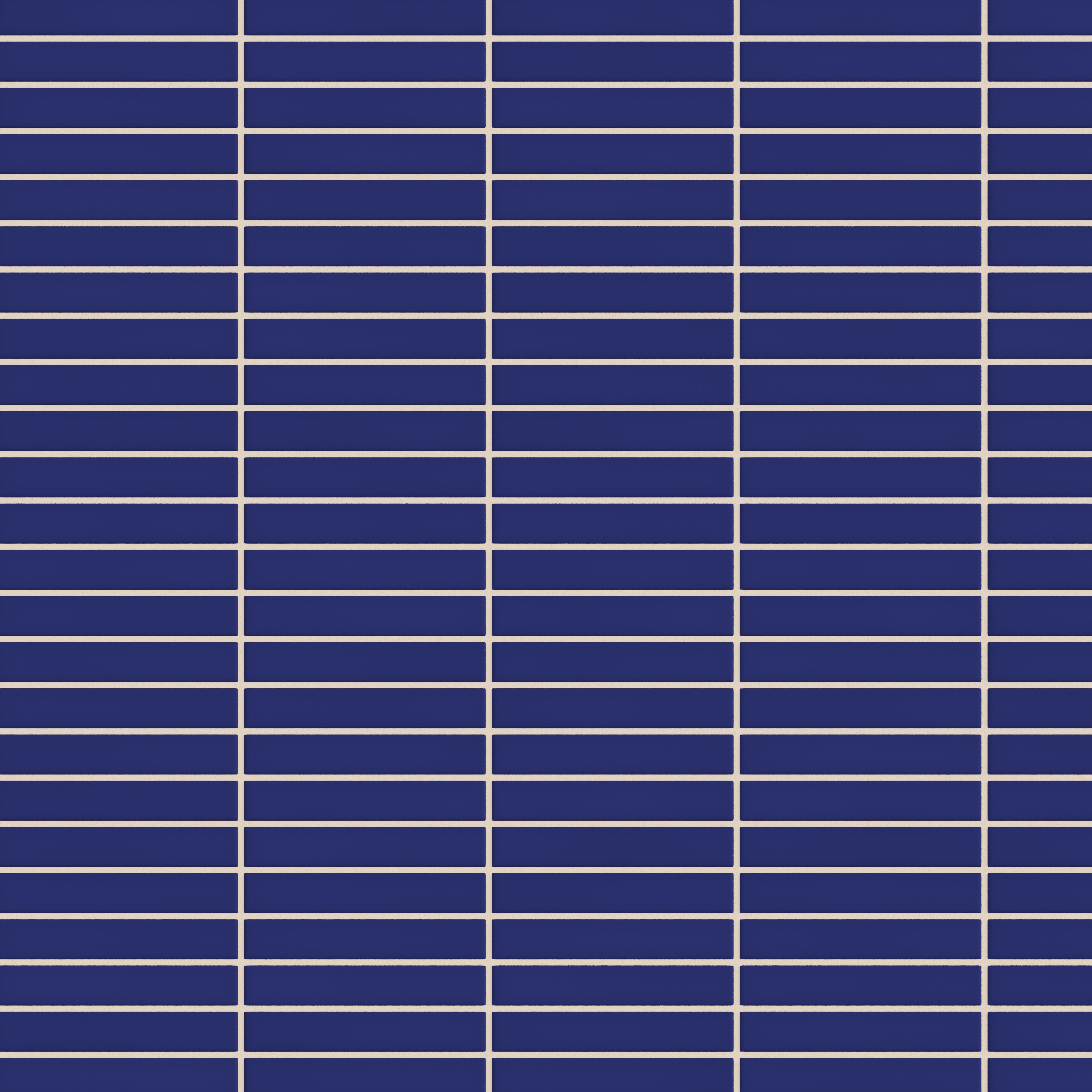 1x6 Straight Set Sheeted Original Ceramic Mosaic Tile in Azul Matte