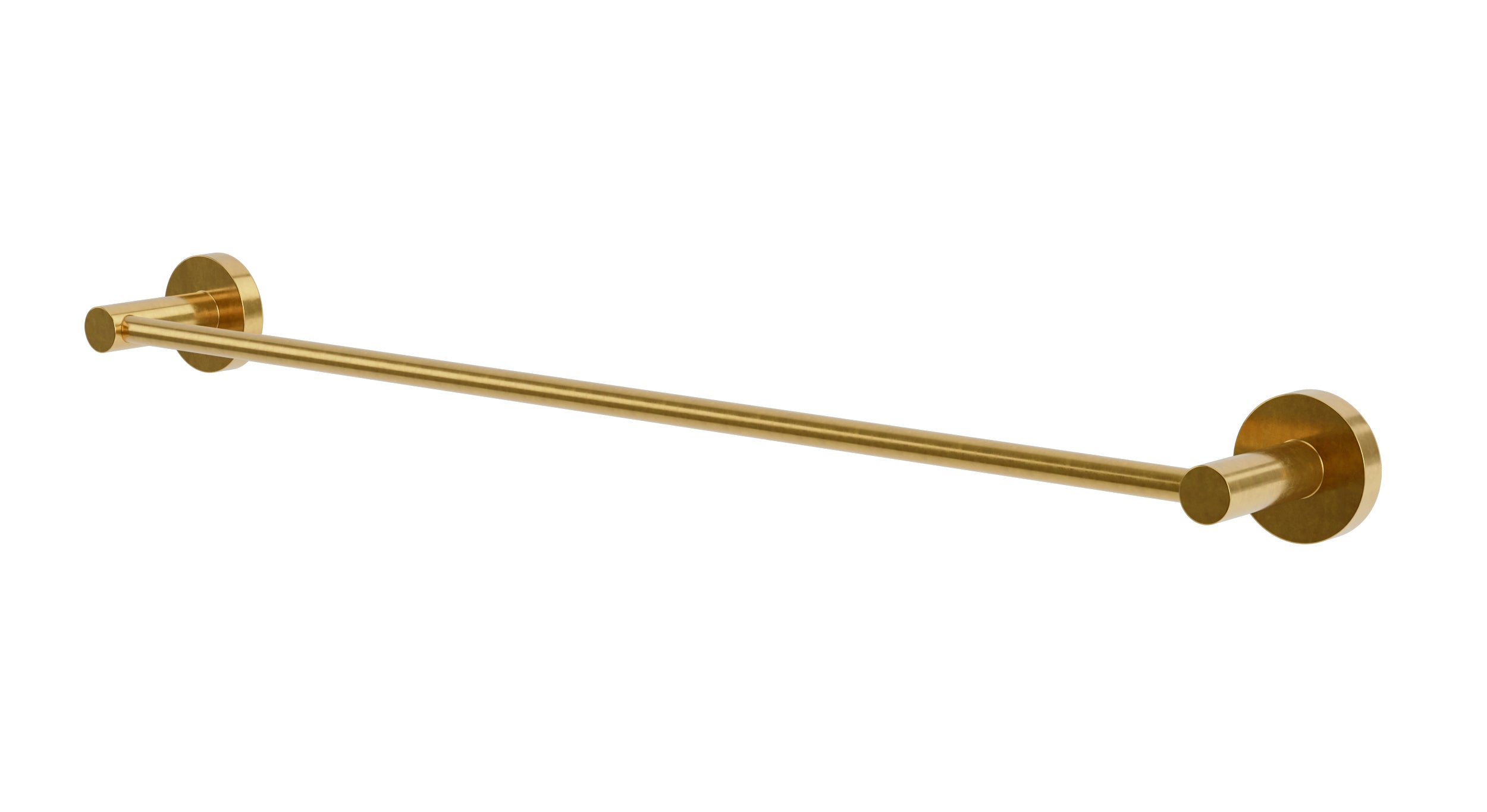 Flatiron Round Towel Bar 24" in French Brass