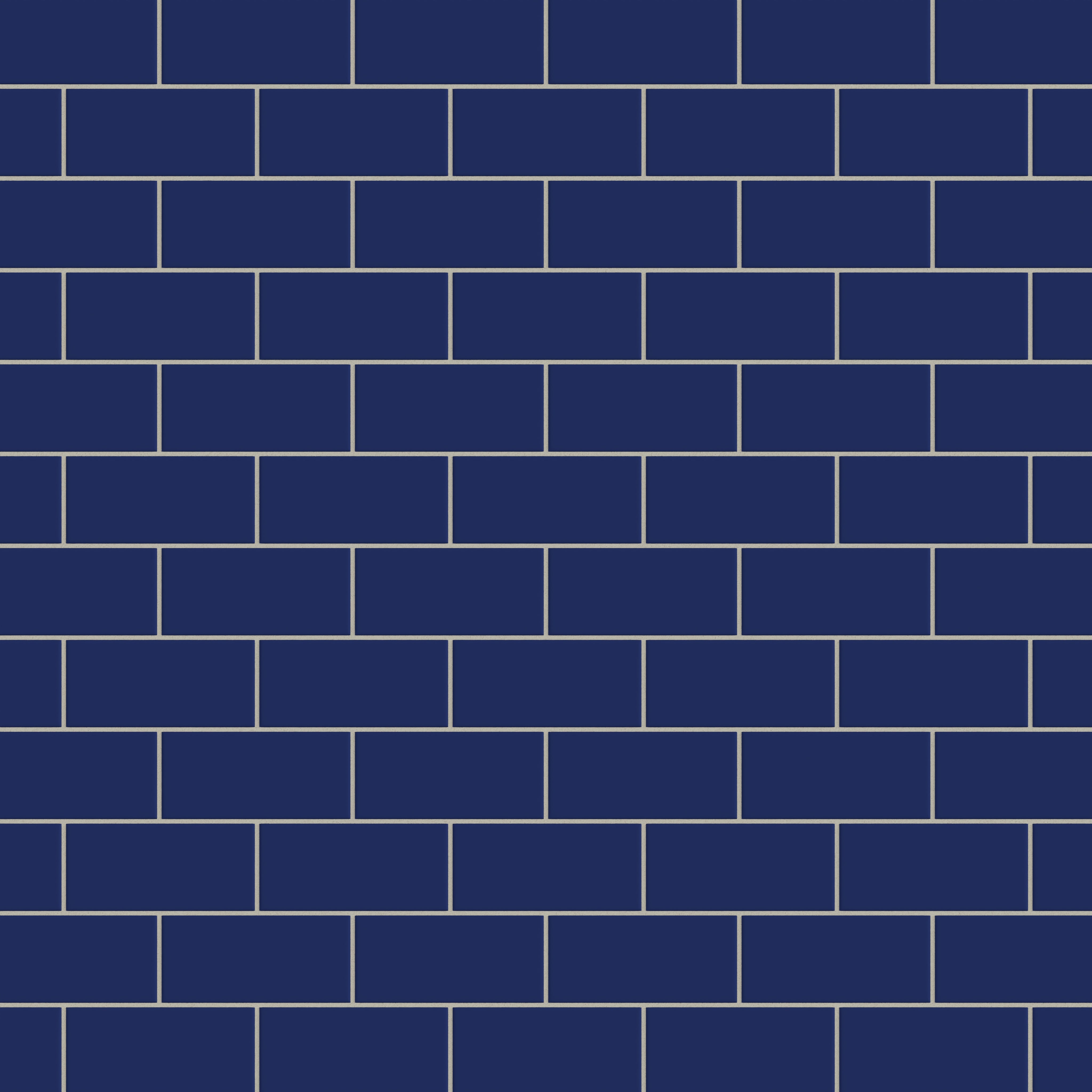 3x6 Natural Press Ceramic Tile in Ultramarine Matte