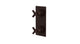 Flatiron Two Handle Wall Mount Shower Trim with Linear Cross Handles in Architectural Copper
