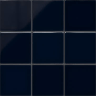8x8 Original Ceramic Tile in Navy Blue Gloss