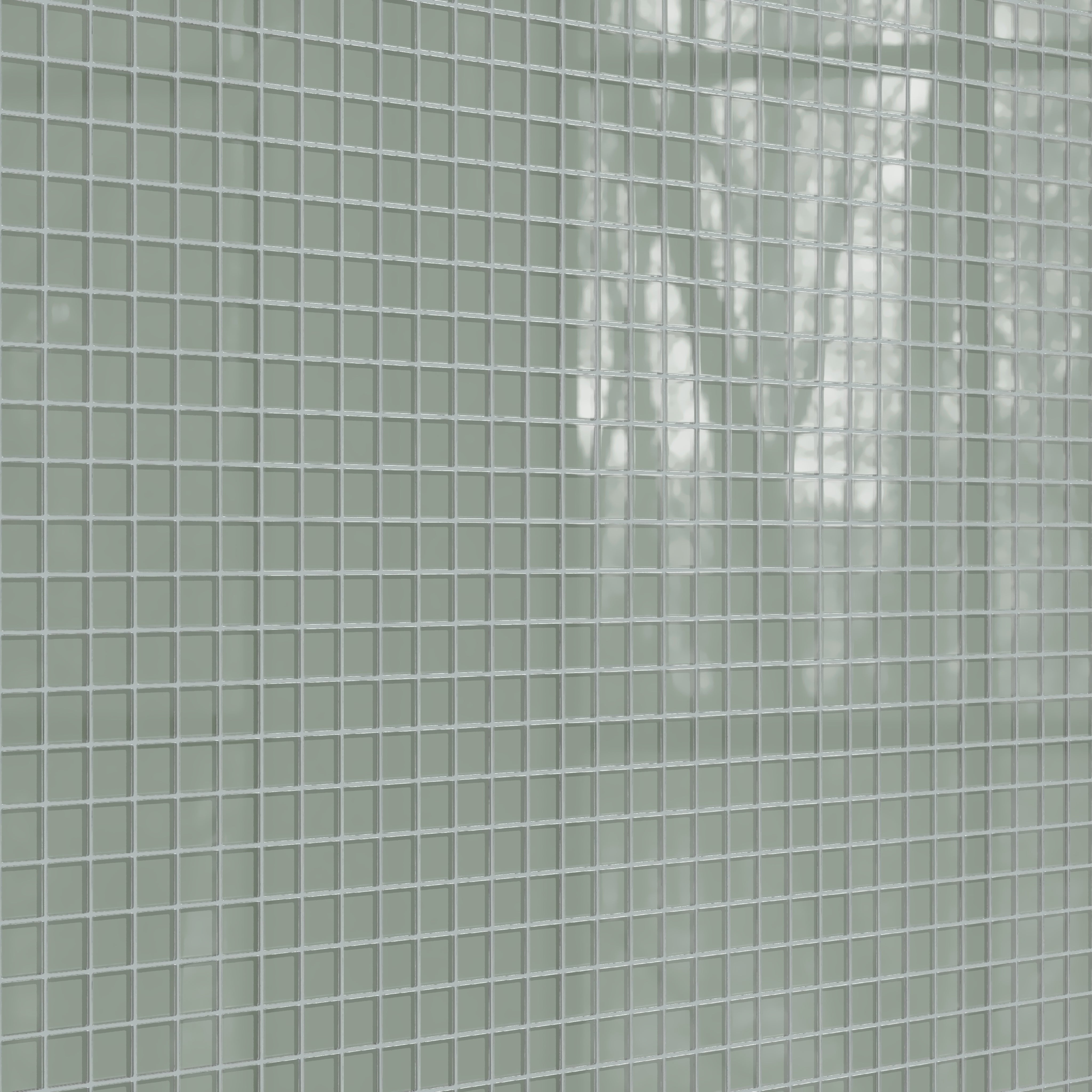 2x2 Straight Set Sheeted Glass Mosaic Tile in Hummingbird Gloss