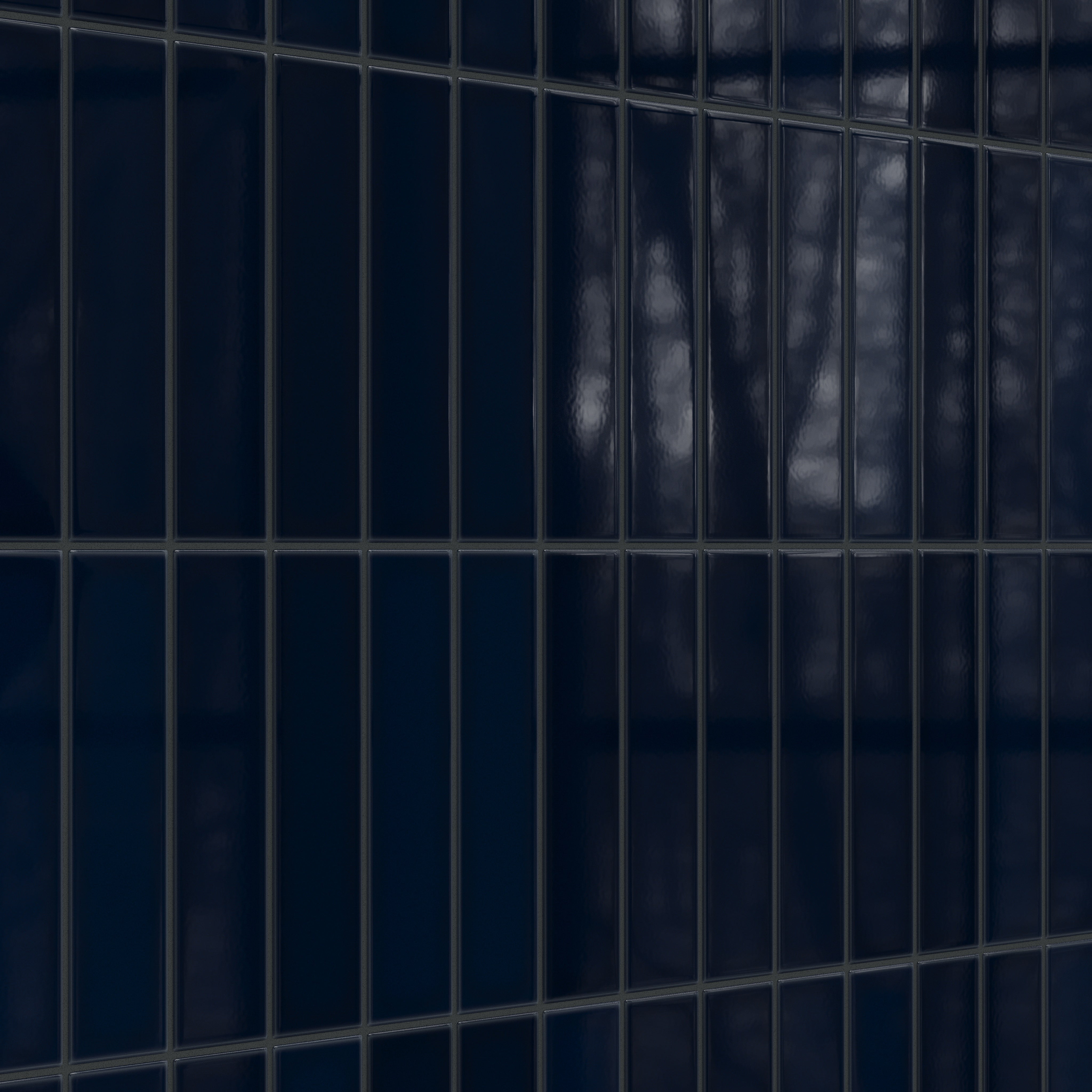 Navy Blue 3x12 Gloss Original Ceramic Tile - Fireclay Tile