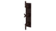Flatiron Three Handle Wall Mount Shower Trim with Linear Cross/Linear Lever Handles in Architectural Copper