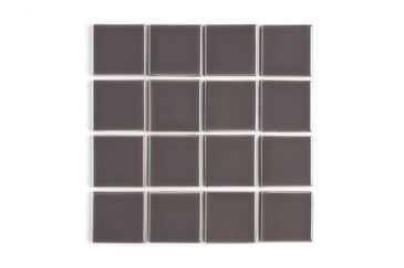 3x3 Straight Set Sheeted Original Ceramic Mosaic Tile in Kalamata Gloss