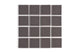 3x3 Straight Set Sheeted Original Ceramic Mosaic Tile in Kalamata Gloss