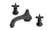 Emerson Two Handle Deck Mount Low Hexagon Bath Trim with Classic Cross Handles in Oil Rubbed Bronze