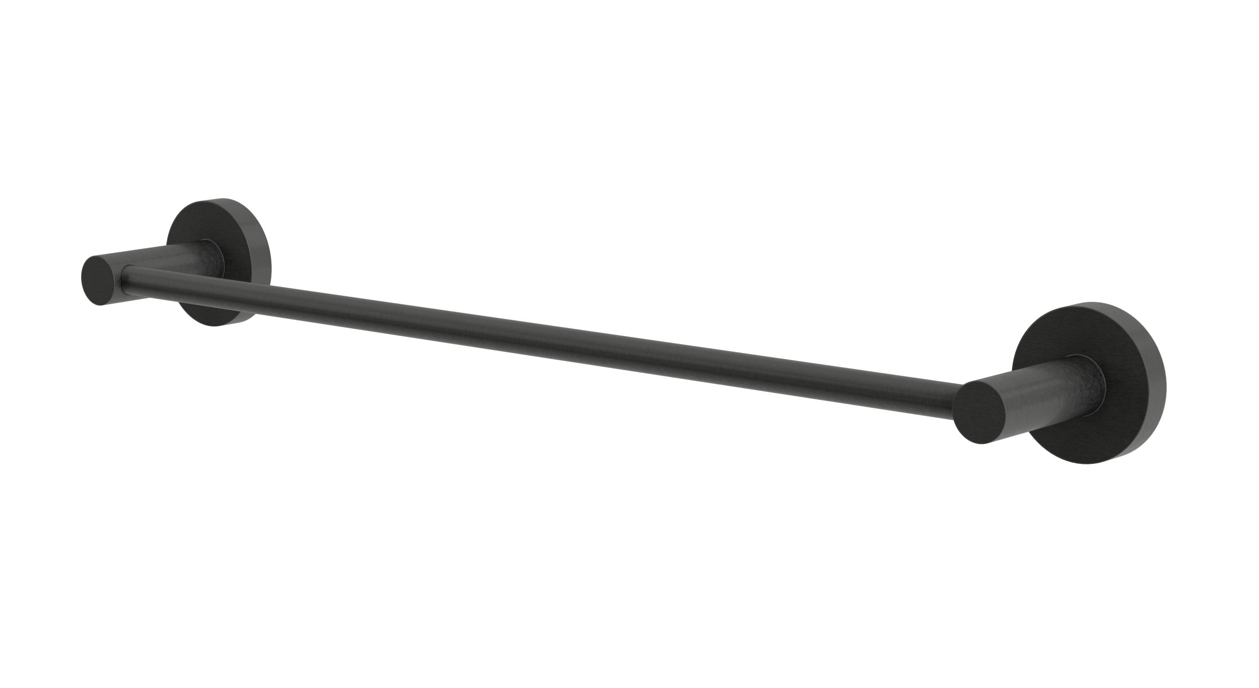 Flatiron Round Towel Bar 18" in Blackened Nickel
