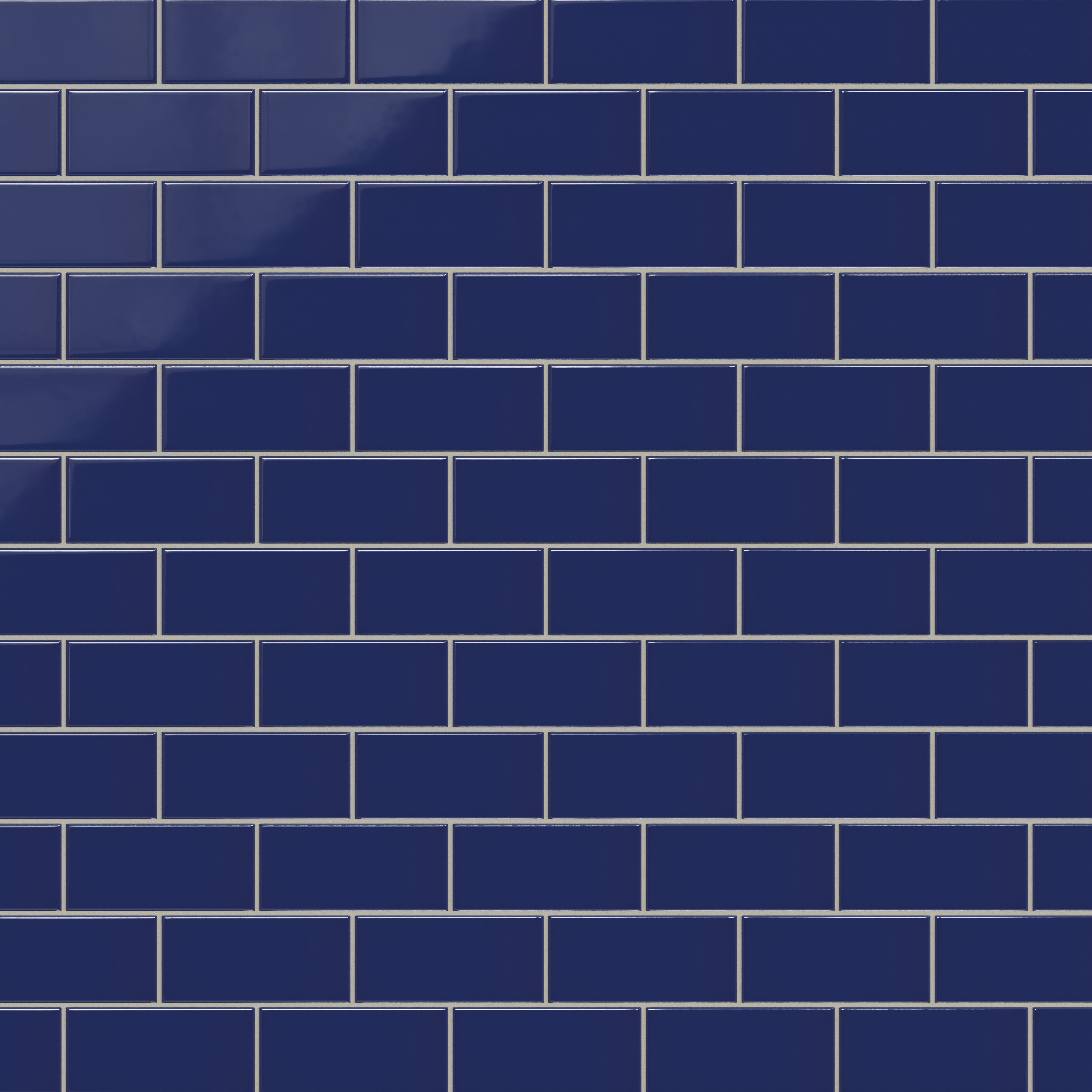 3x6 Natural Press Ceramic Tile in Ultramarine Gloss