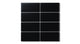 2x4 Straight Set Sheeted Natural Press Ceramic Mosaic Tile in Bone Black Matte