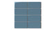 2x4 Straight Set Sheeted Natural Press Ceramic Mosaic Tile in Azurite Gloss