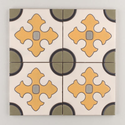 6x6 Handpainted Sample Alameda  in Neutral Motif