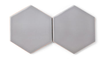 8" Hexagon Original Ceramic Tile in Dust Storm Gloss