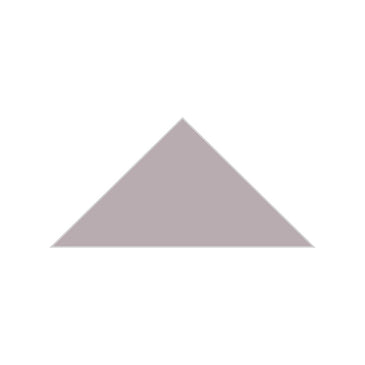 6" Triangle Original Ceramic Tile in Dust Storm Matte