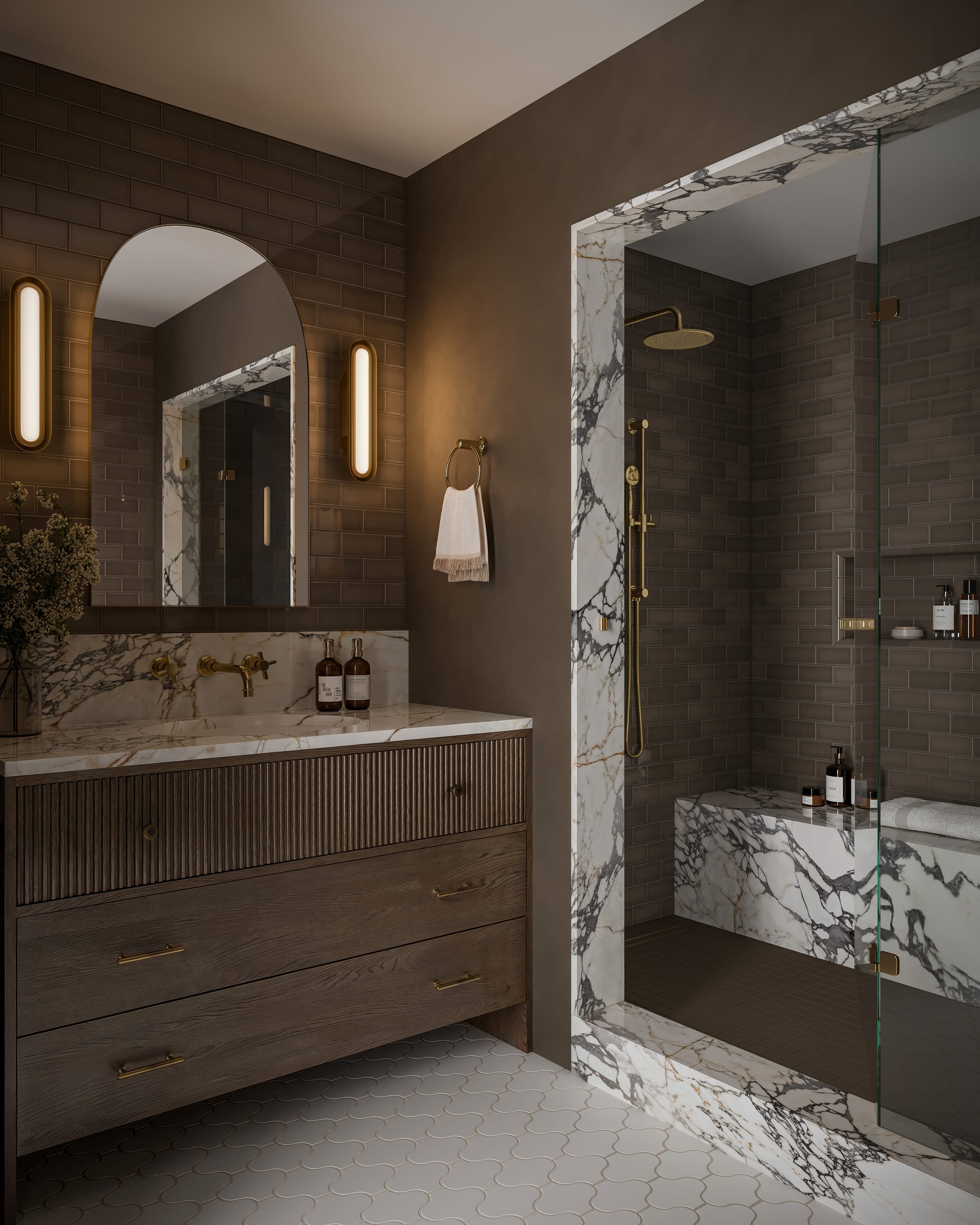 Paseo Original Ceramic Tile in Feldspar Matte