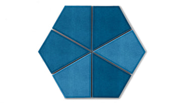 Hexite Original Ceramic Tile in Adriatic Sea Gloss