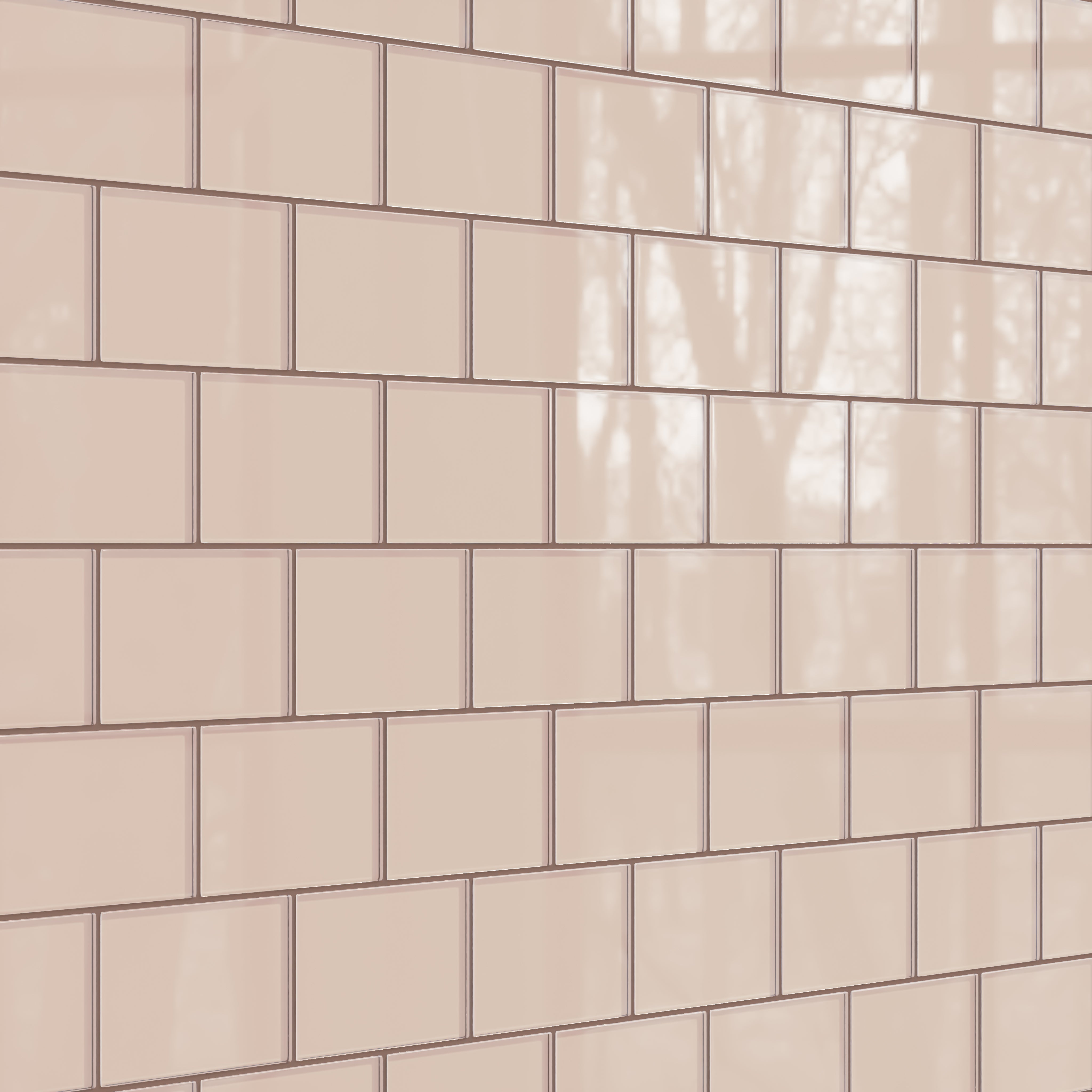 4x6 Glass Tile in Rosy Finch Gloss