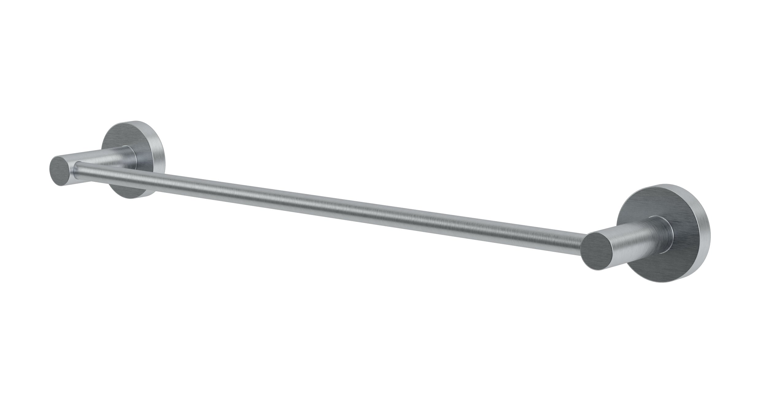 Flatiron Round Towel Bar 18" in Satin Chrome