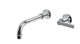 Emerson One Handle Wall Mount 8.25" Lavatory Faucet with Classic Lever Handle in Polished Chrome