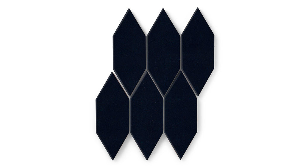 Picket Original Ceramic Tile in Navy Blue Gloss