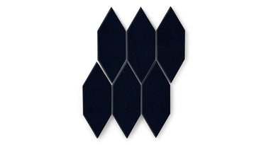 Picket Original Ceramic Tile in Navy Blue Gloss