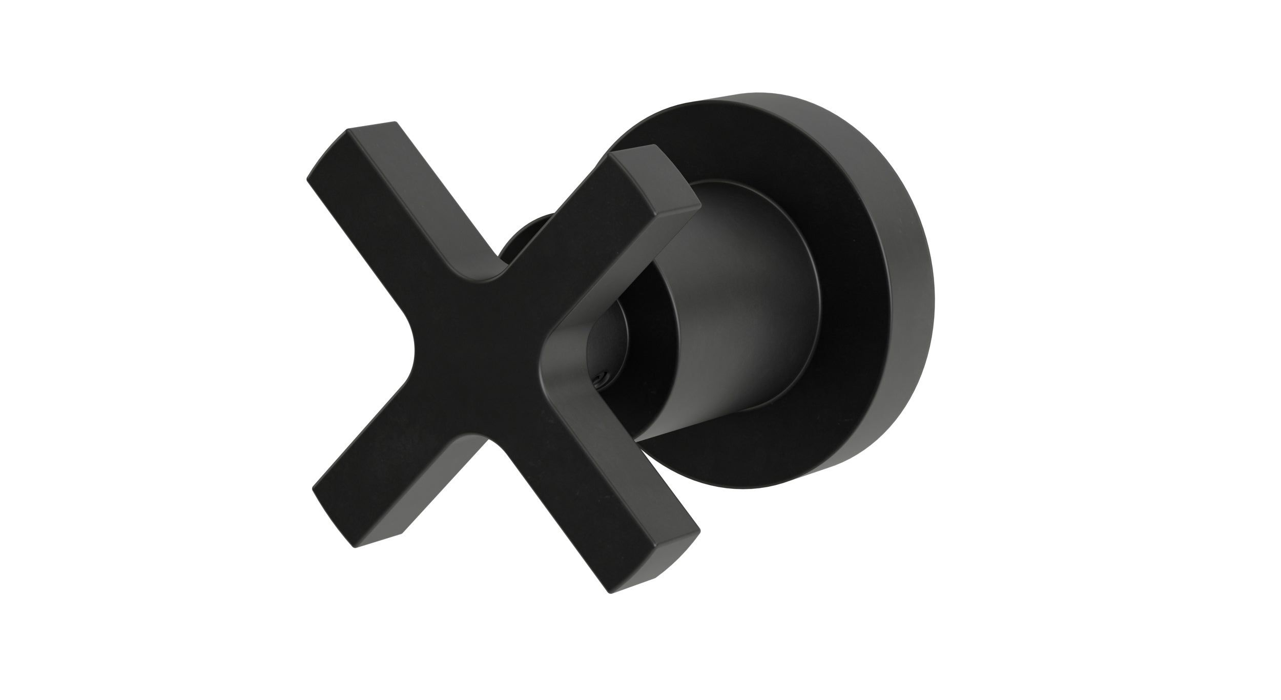 Flatiron One Handle Wall Mount Diverter/Volume Control Shower Trim with Linear Cross Handle in Oil Rubbed Bronze