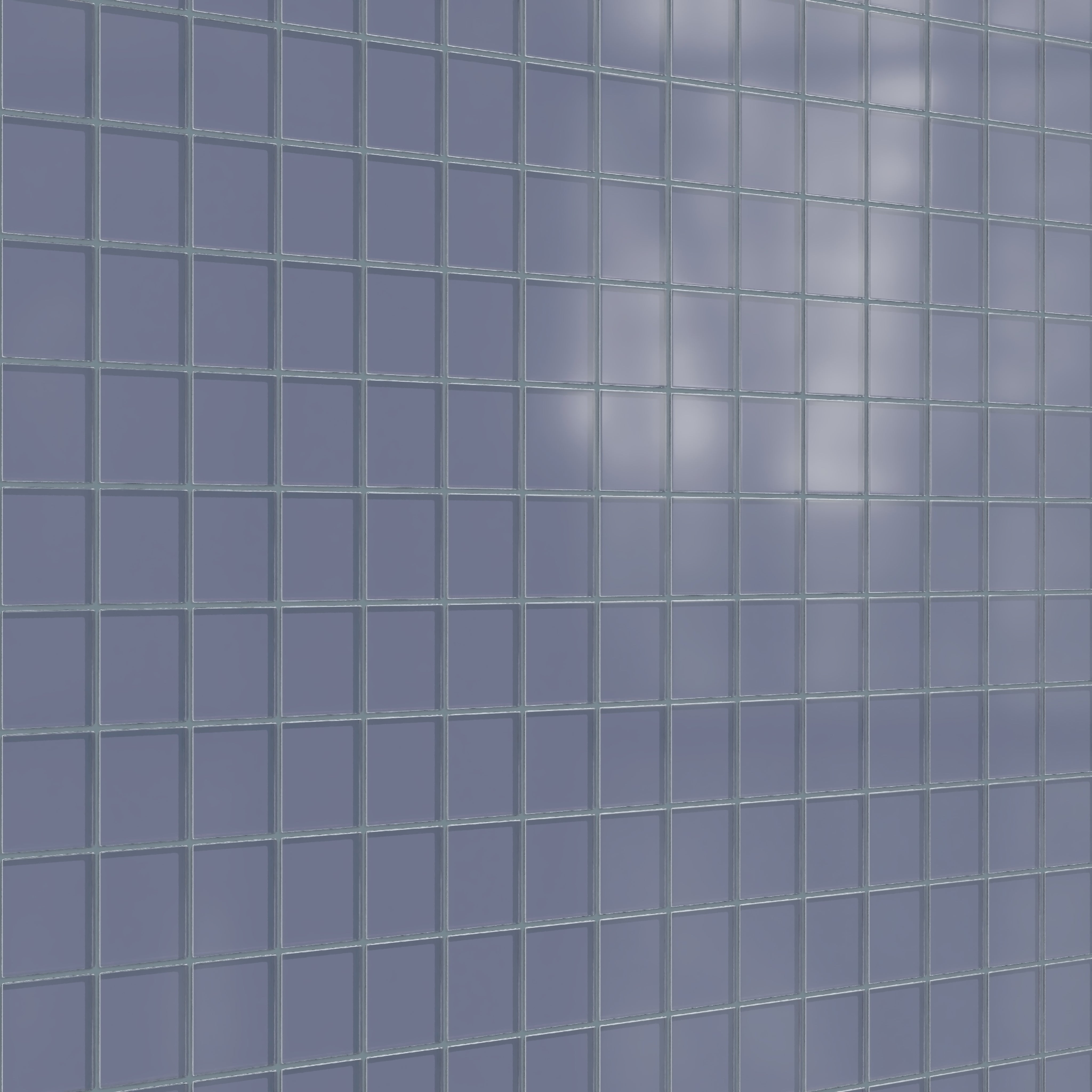 3x3 Straight Set Sheeted Glass Mosaic Tile in Nuthatch Matte