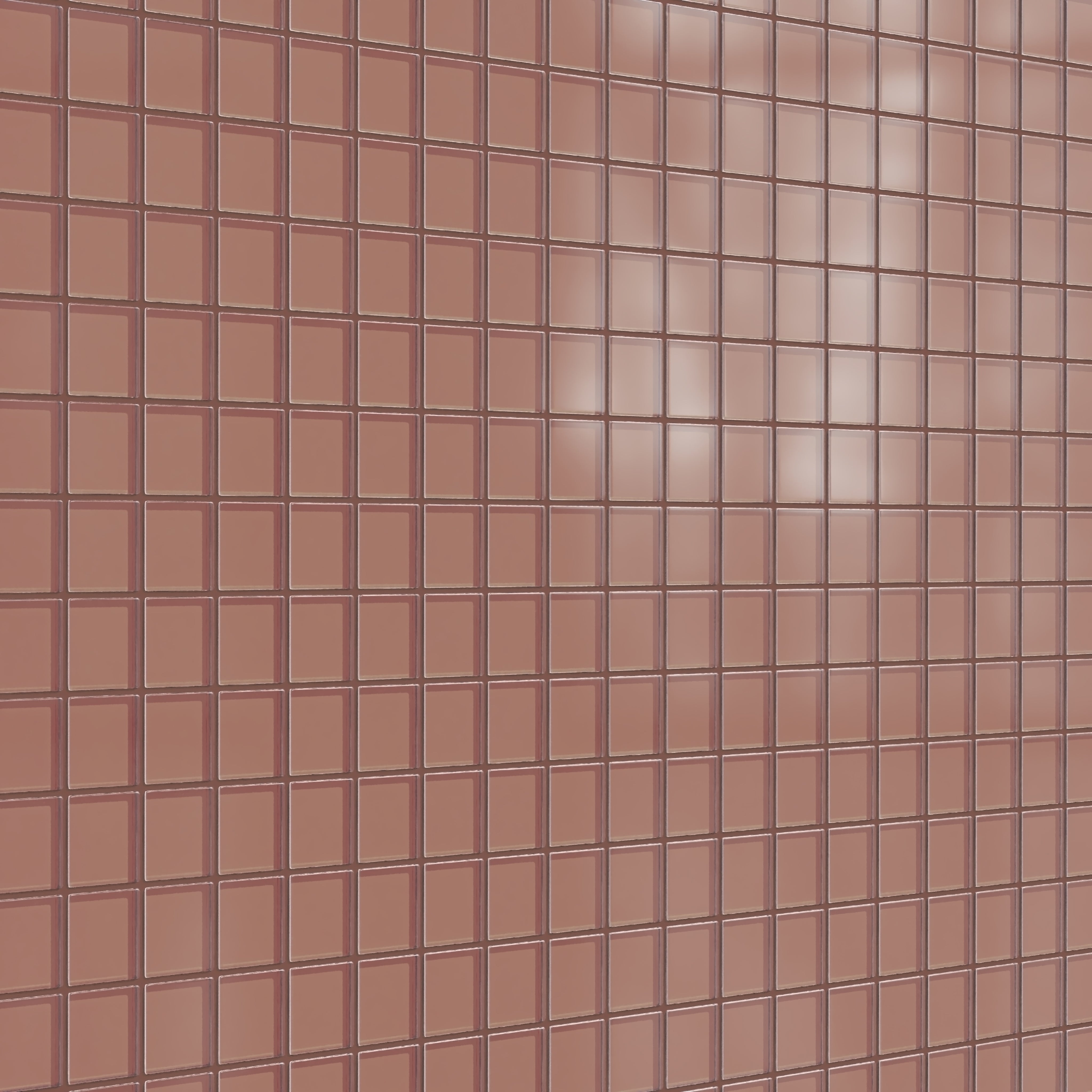 2x2 Straight Set Sheeted Glass Mosaic Tile in Flicker Matte