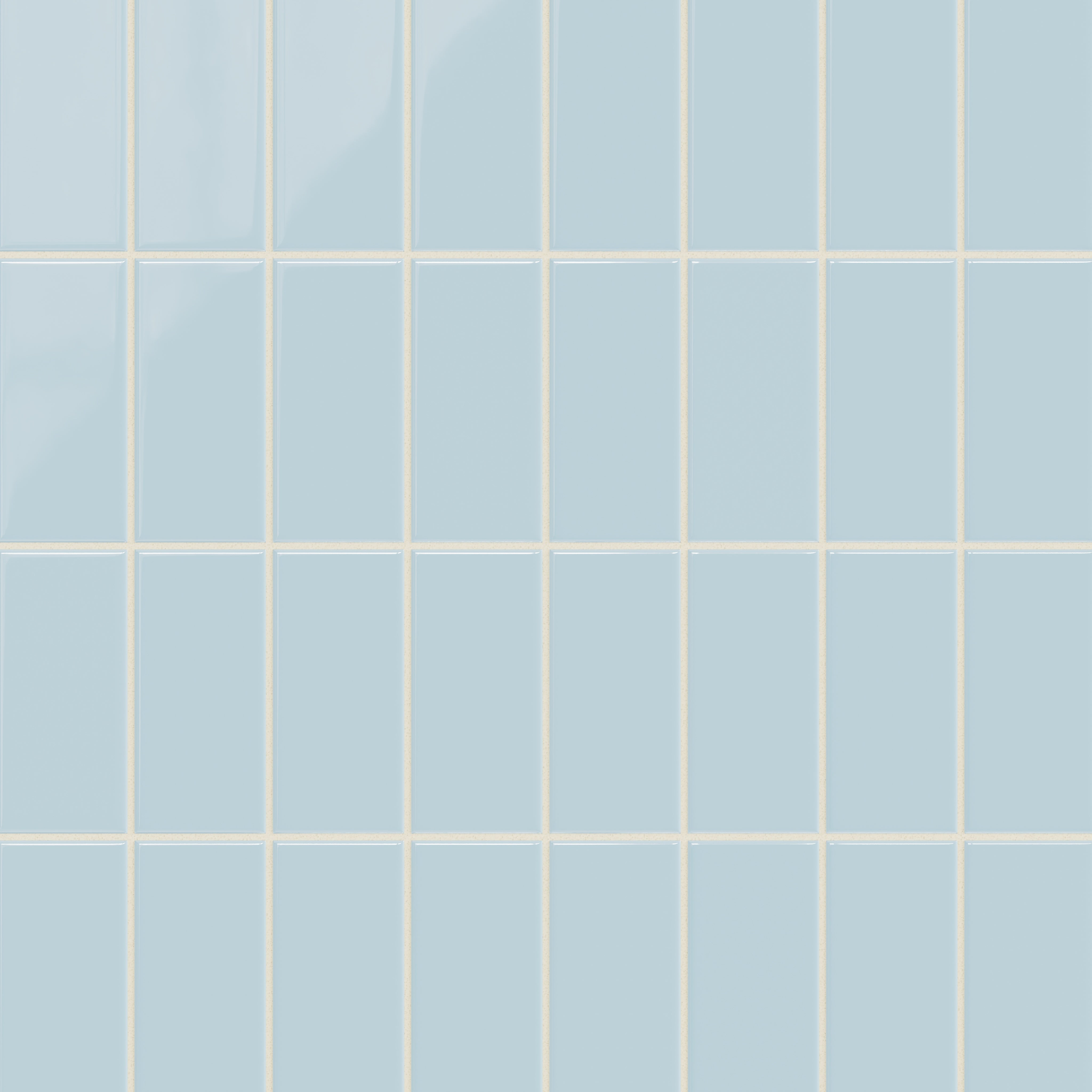 3x6 Natural Press Ceramic Tile in Egyptian Blue Gloss