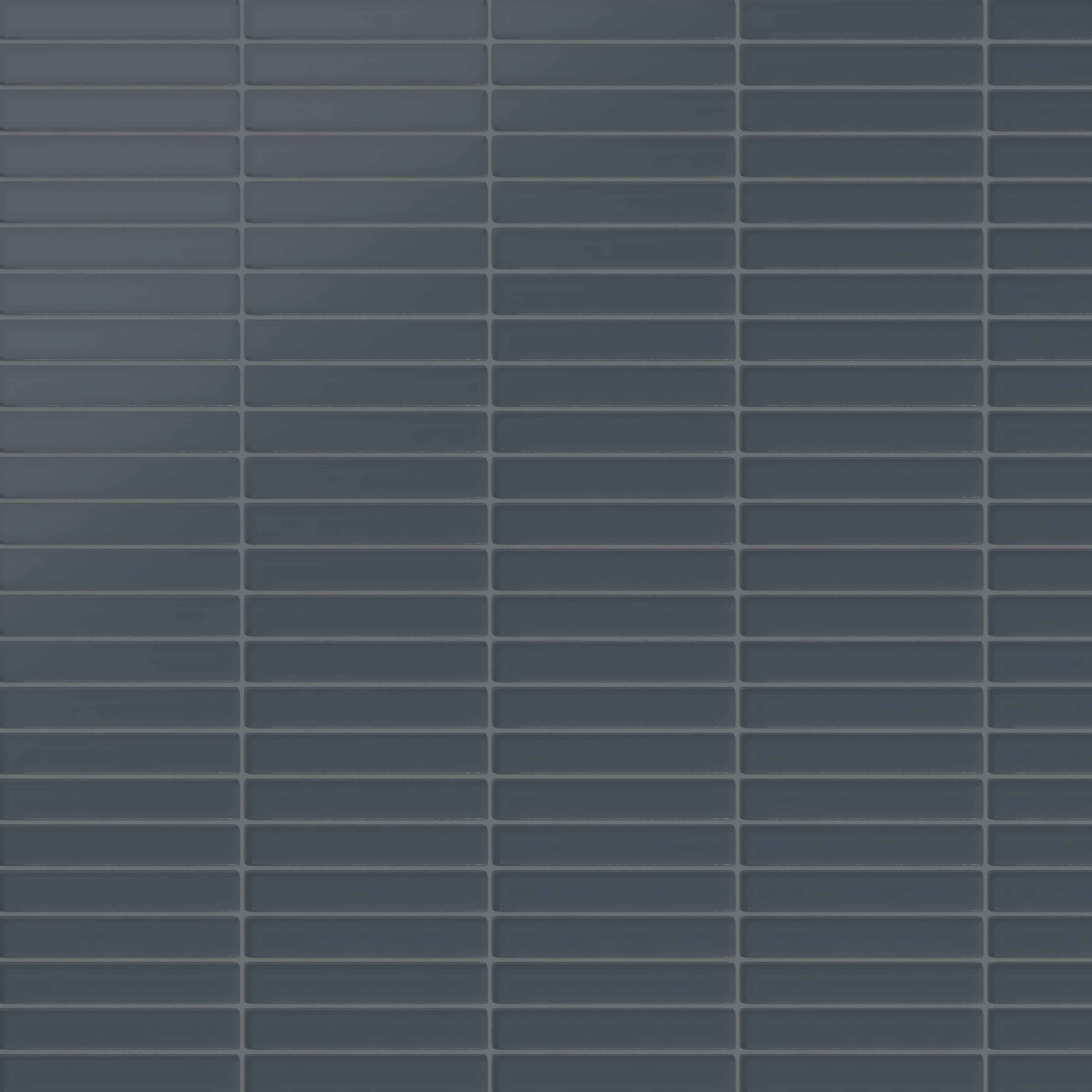 1x6 Straight Set Sheeted Glass Mosaic Tile in Junco Matte