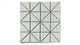 3" Triangle Sheeted - Quadrant Original Ceramic Mosaic Tile in Salton Sea Gloss