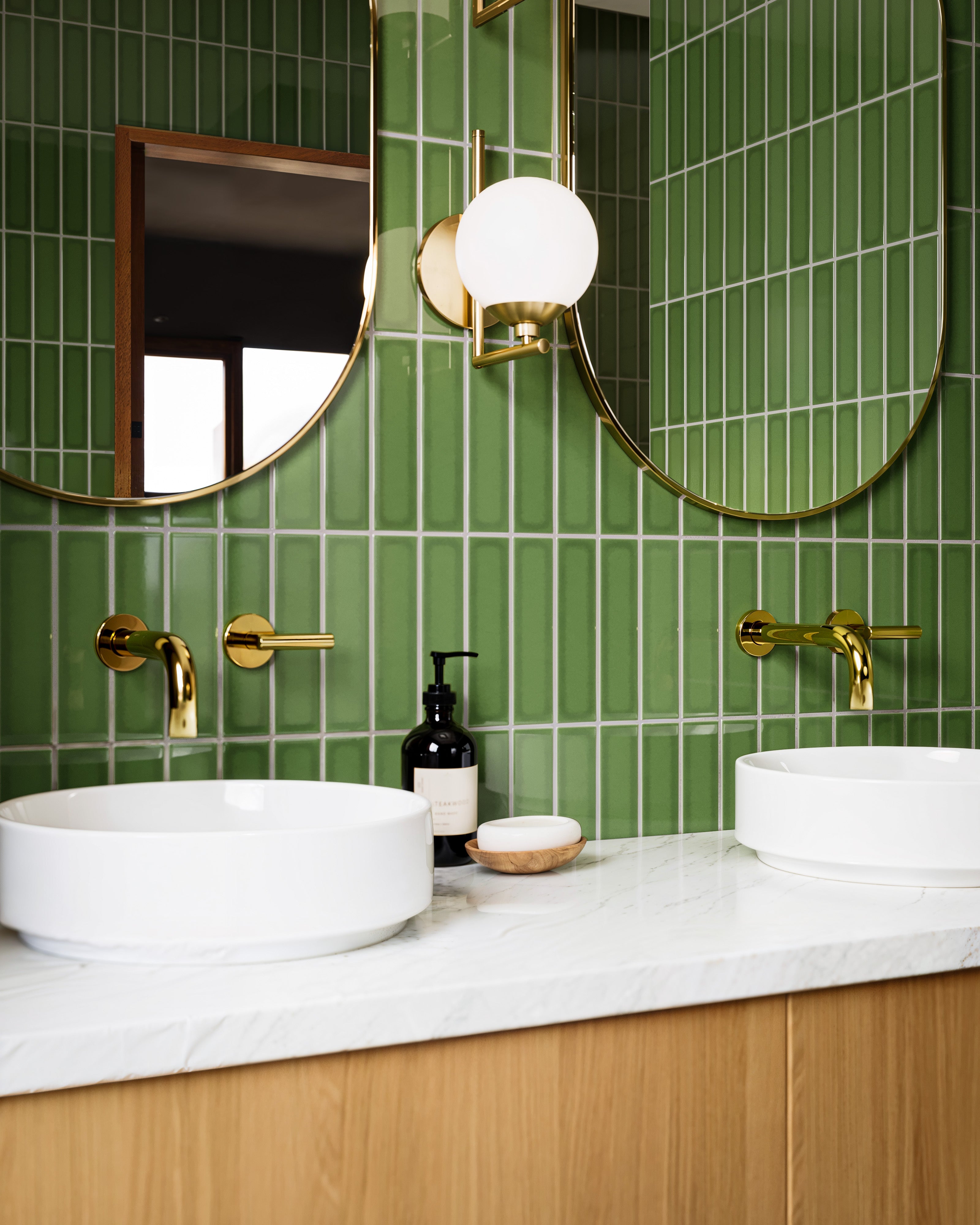 2x8 Original Ceramic Tile in Kelp Gloss