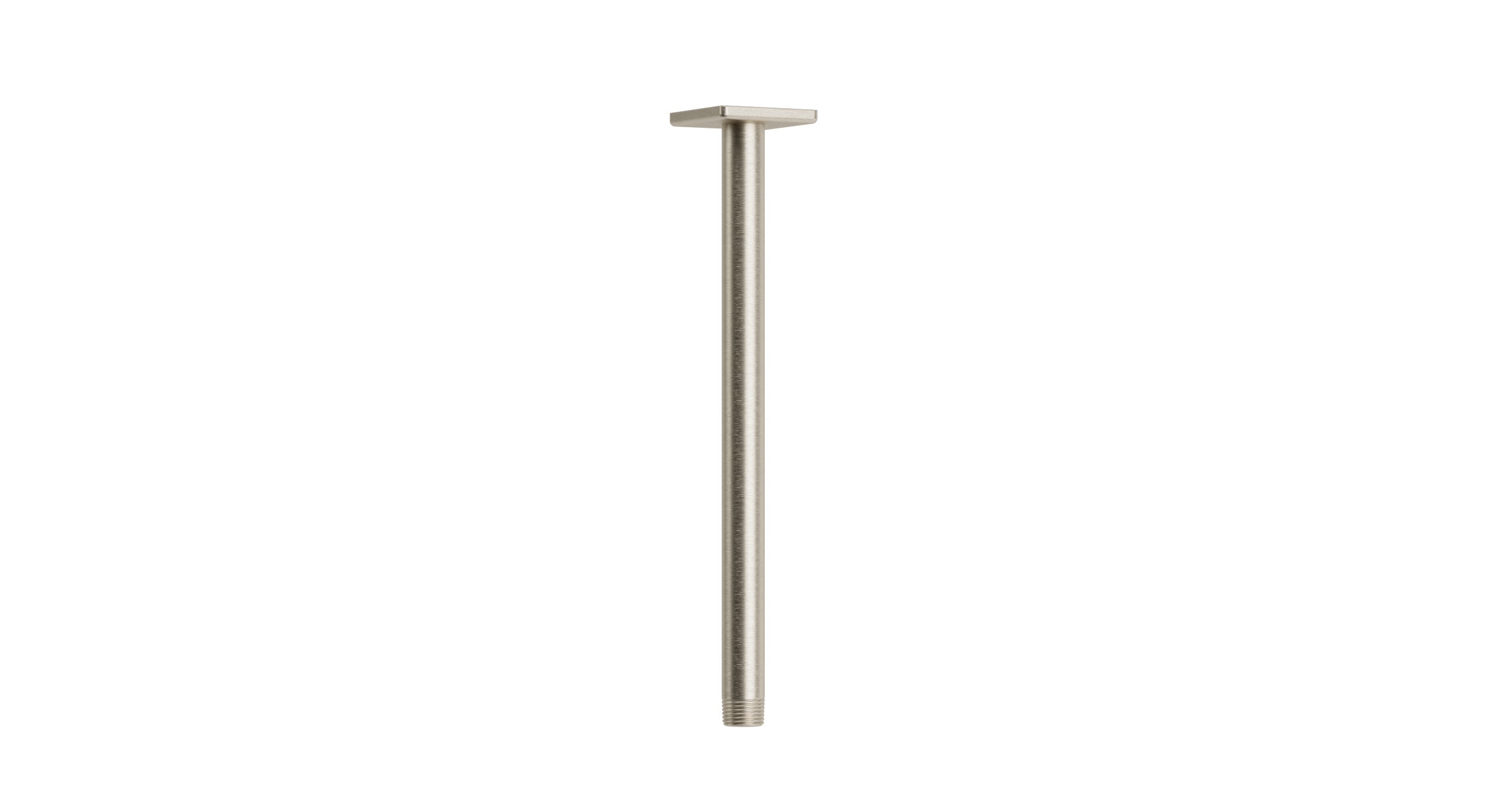 Flatiron 12" Straight Shower Arm with Flange in Satin Nickel