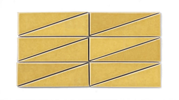 Right Scalene Triangle Original Ceramic Tile in Haystack Gloss