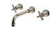 Emerson Two Handle Wall Mount 8.25" Lavatory Faucet with Classic Cross Handles in Polished Nickel