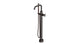 Contour One Handle Floor Mount Squaretop Bath Trim with Hand Shower and Soft Cross Handle in Antique Bronze