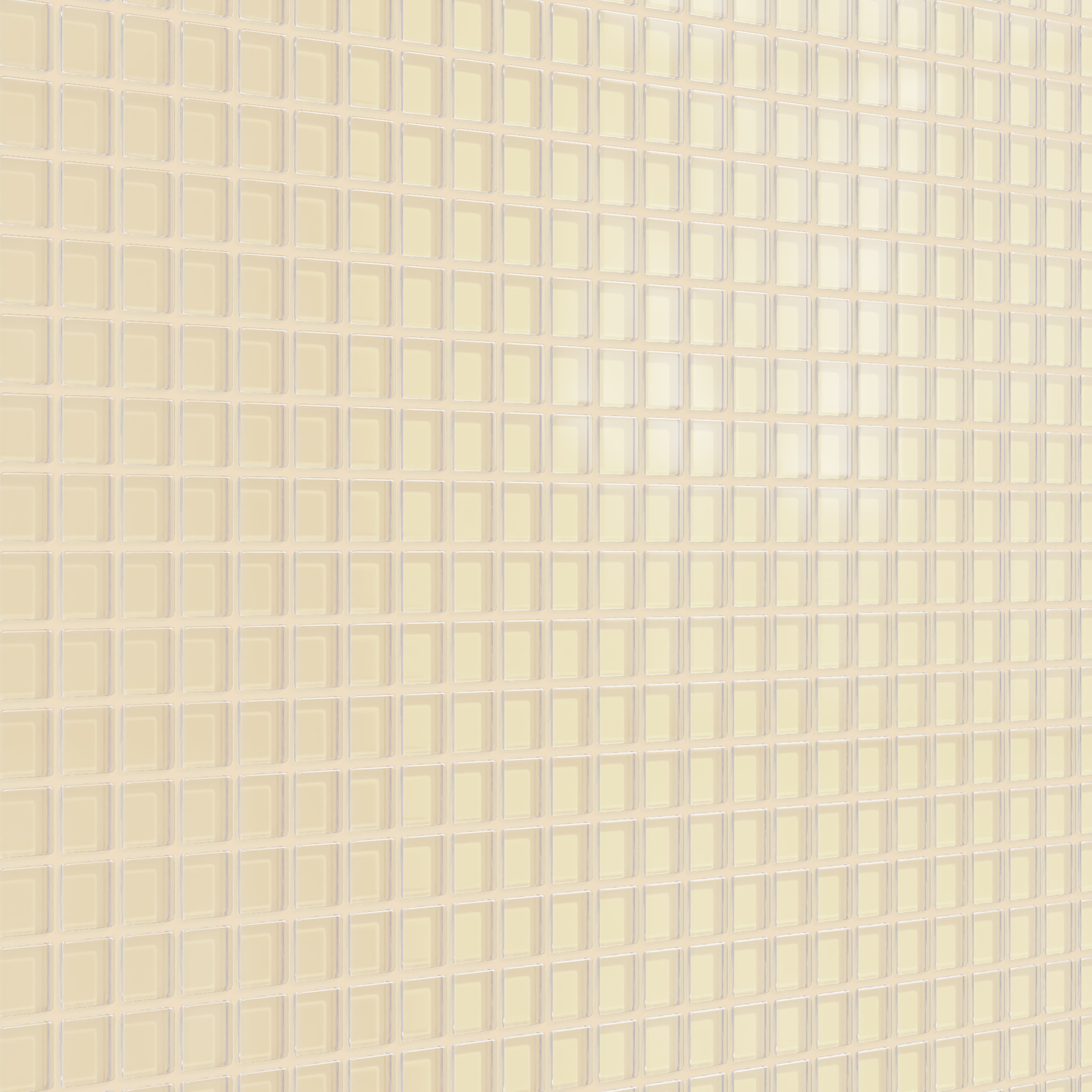 1x1 Straight Set Sheeted Glass Mosaic Tile in Chickadee Matte